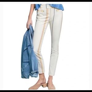Anthro the essential slim striped pant, size 0